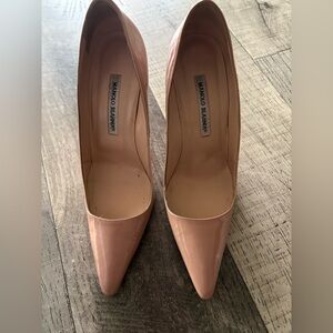 Manolo Blahnik Nude Heels BB Patent! 👠